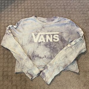 Cropped vans long sleeve tee